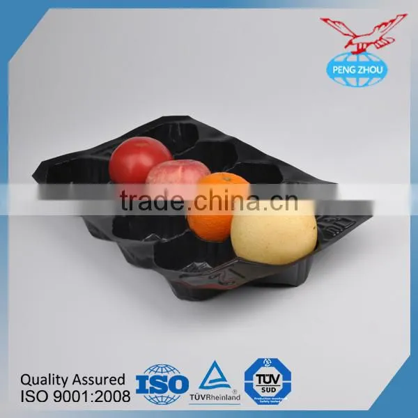 Laizhou Hot Sale 29*49cm Green Disposable PP Fruit Tray photo-5