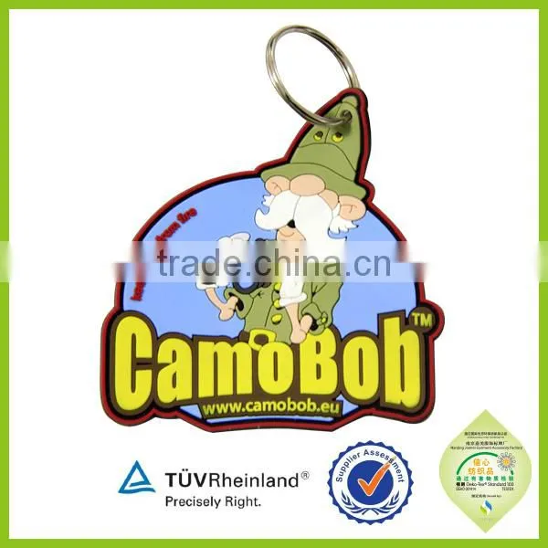 Custom 3D Soft PVC Rubber Keychain Keyring Keyholder photo-6
