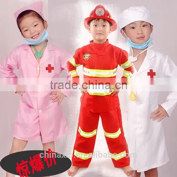 Medical Uniform for Kids, Wholesale Polyester,fireman Uniform for Children,policeman for Children photo-3