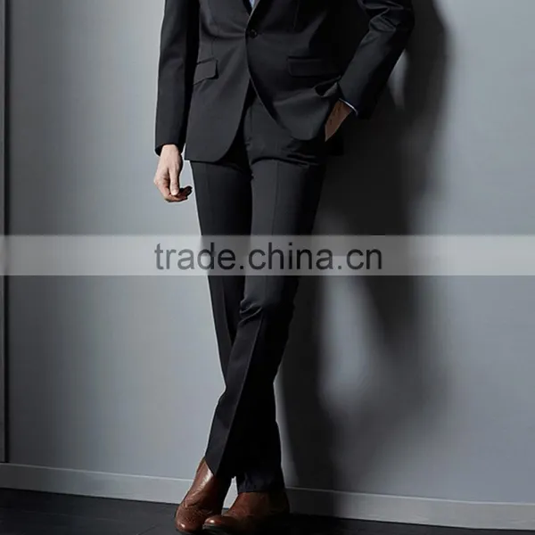 2015 Classic Style Bulk Wholesale Men's Wedding Suits Black Suit & Uniform for Business & Party photo-4