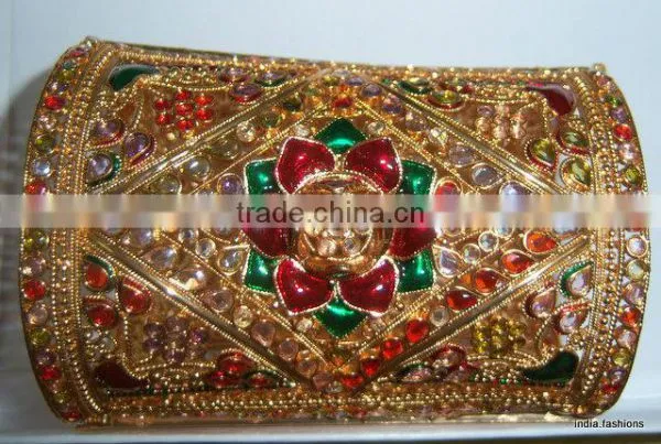 Broad cuff bracelet polki BANGLE