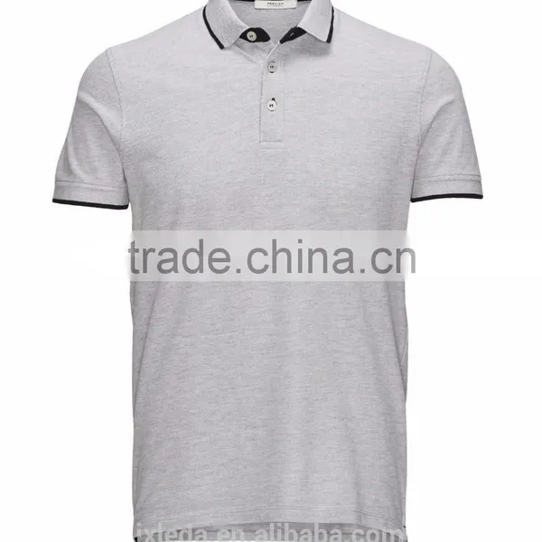 100% Cotton Men Polo Shirt Custom, Plain Polo T-shirt Cheap Wholesale photo-4
