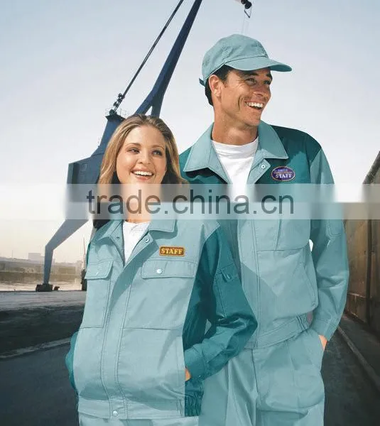 Custom High Quality Knitted Unisex Safety Overalls Used Workwear Factory photo-6
