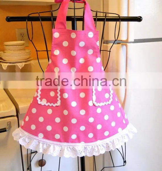 100% Cotton Baby Clothes Factory Direct Wholesale Baby Girls Polka Dot Aprons Lovely Bib for Kids photo-4