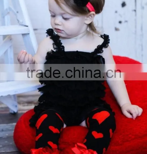 Wholesale Cute Valentine's Day Hearts Knitted Leg Warmers 100% Cotton Baby Leg Warmers photo-2