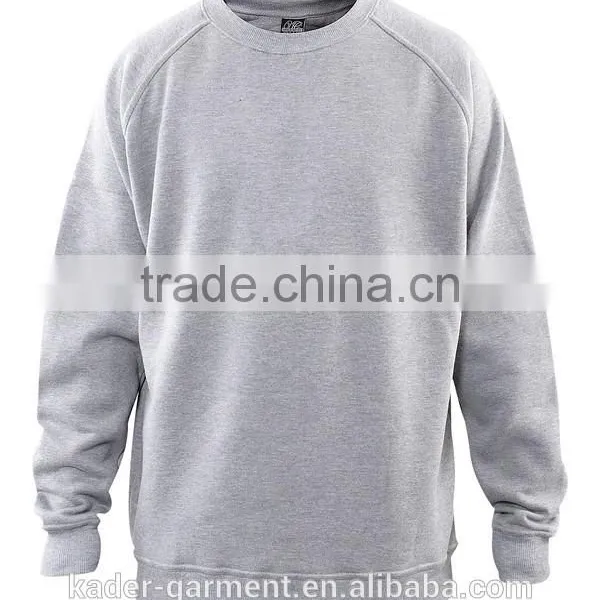 Custom Unisex Sweatshirt Cotton Plain Blank Crew Neck Sweatshirt photo-2