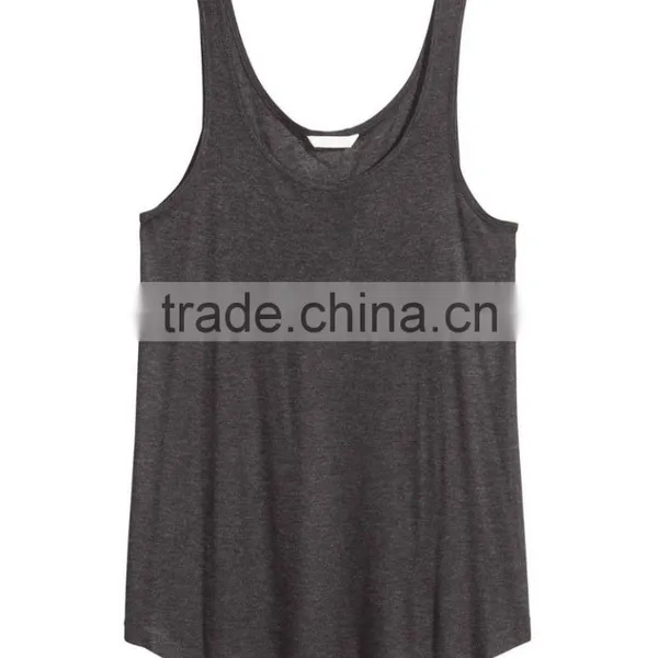 Cotton Curve Hem Ladies Stringer Vest photo-5
