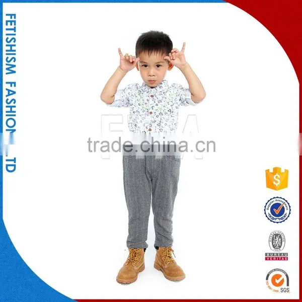 Good Quality Woven Cotton Baby Boy Clothes photo-3