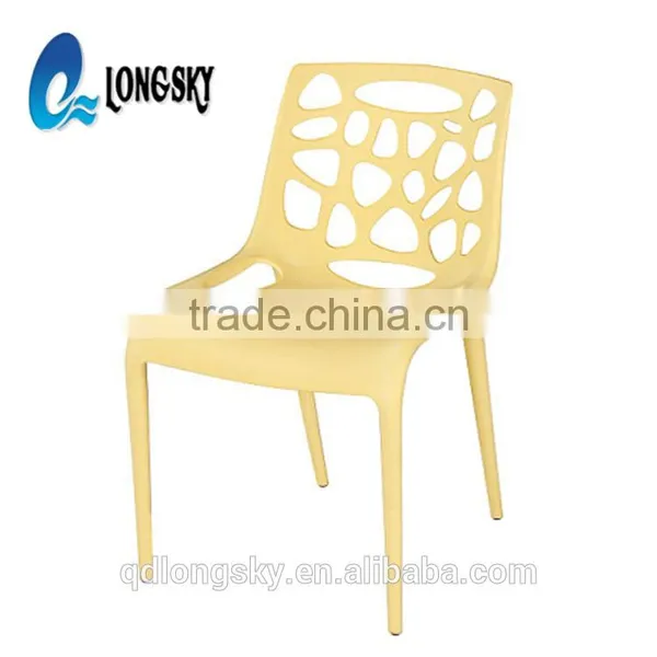 LS-4020A Hot Sale Modern Designer Outdoor Stackable pp Plastic Dining Chair Price photo-6