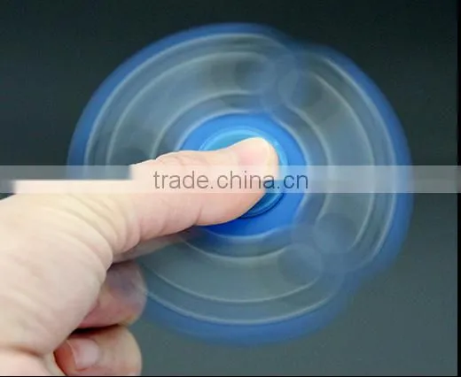 Fingertip Gyro Luminous Plate Finger Gyro Three Leaf Glowing Fingertip Spiral Adult Children Fluorescent Finger Helix photo-2