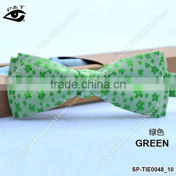 9 Colors New Bow Tie 10x4CM Jacquard Silk Bow Tie for Men photo-6