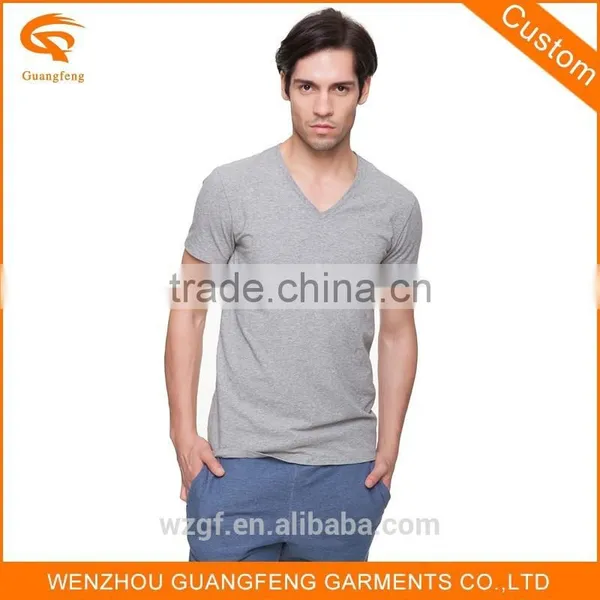 Promotional Plain Election Campaign V Neck Man Cotton t Shirts photo-2
