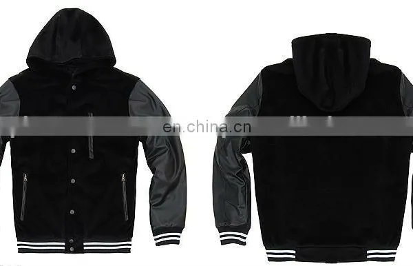 Varsity Baseball Letterman College Cotton Varsity Jacket photo-3