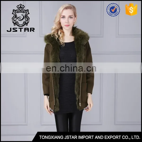 Top Quality Australia Sheepskin Ladies Wool and Cashmere Coat Sale photo-6