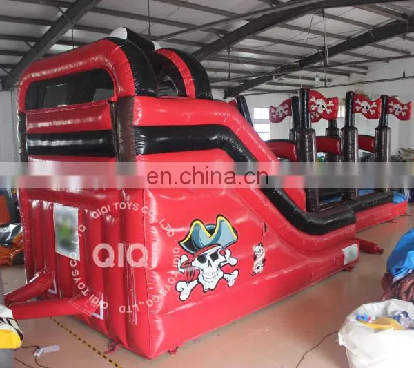 8*4*6m Pirate Ship Inflatable Water Slides With Pool for Sale With Price photo-2