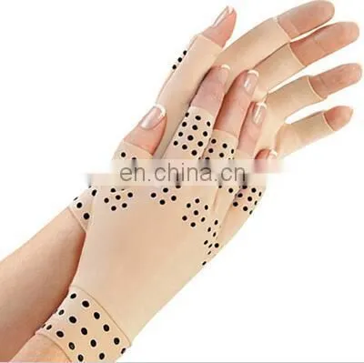 Magnetic Anti-Arthritis Therapy Magic Fingerless Palm Hand Massage Gloves photo-3