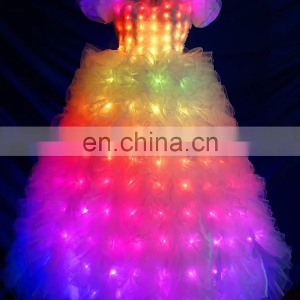 High Grade LED Wedding Veil for Party/show,lighting up Cloth photo-5