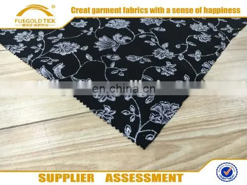 New Design Printing Crinkle FDY Fabric With Small Flower Foil photo-3
