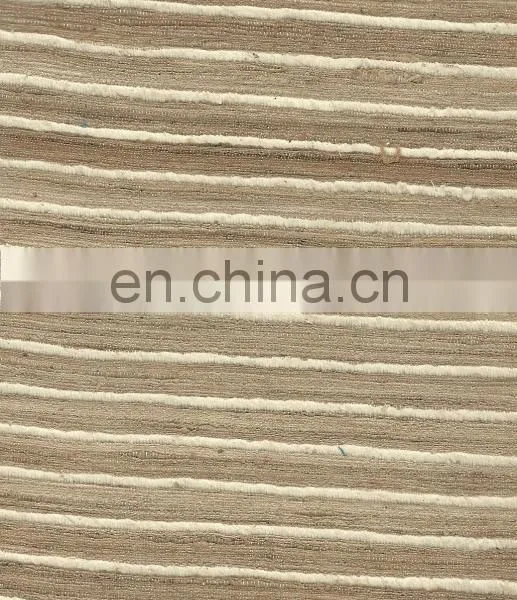 SILK FABRIC GREY WITH WHITE LINE