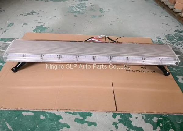 88 LED 48 Inch Amber White Traffic Warn Truck Strobe Tow Light Bar Roof Advisor photo-2