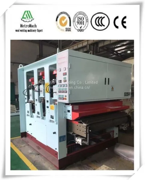 Woodworking Three Heads Heavy Duty Calibrate Sander Machine