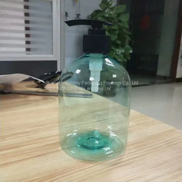 500ml PET Plastic Shampoo Hair Care Bottle With Stock