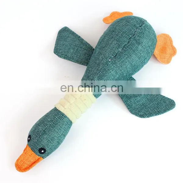 Hot Selling Durable Wild Goose Squeaky Interactive Canvas Dog Toy photo-5
