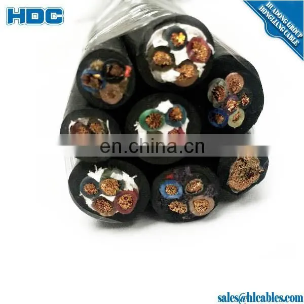 Flexible Copper Conductor Rubber Sheathed Rubber Cable H07RN-F4G6mm2 photo-6