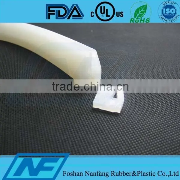 Non-toxic Translucent Solid Rubber Seal Strip photo-4