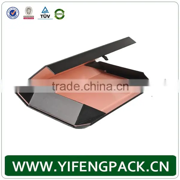 Customized Brand Made For Miami Luxury Black Bespoke Size Folding Box Gift Box Manufacturer photo-5