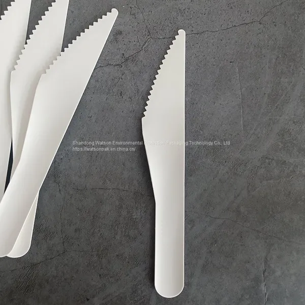 Compostable Kitchen Knife Set Biodegradable Disposable Paper Pulp Cutlery