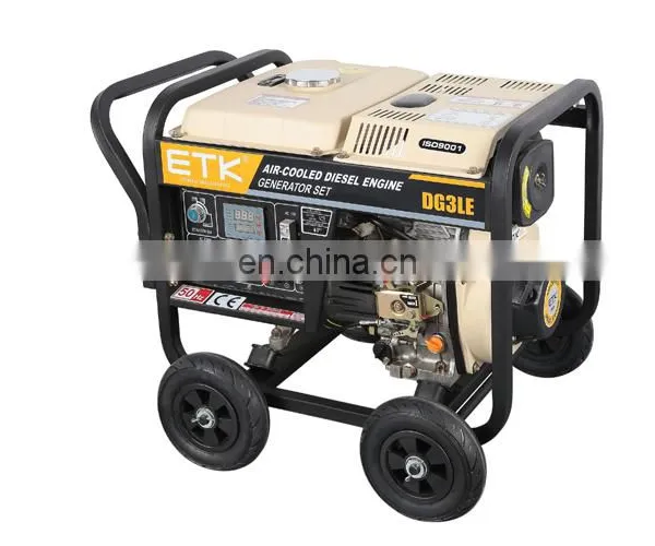 Portable Diesel Generator With 4 Wheels Diesel Generator Set With CE photo-5