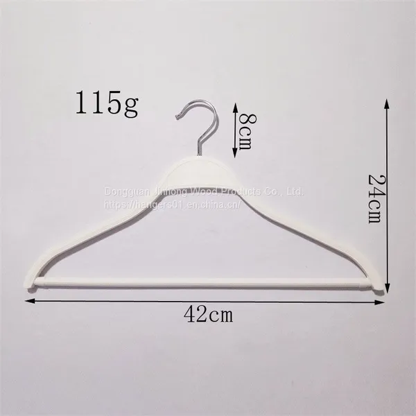 High Quality Clothing Shop Display White Plastic Pajamas Hangers Swivel Durable Non-slip Rack photo-2