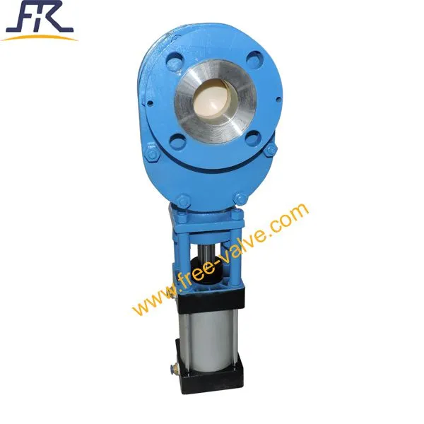 2 Inch Pneumatic Ceramic Double Disc Gate Valve photo-5