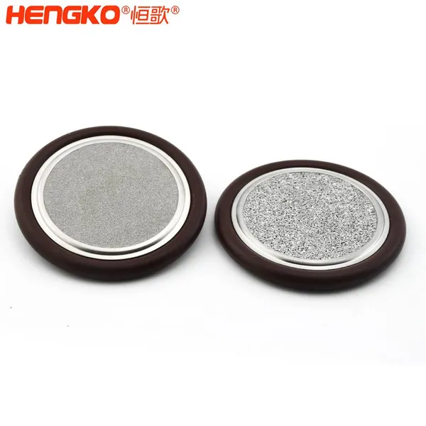 Hengko Filter-Max Centering Ring With Sintered Metal Filter DN25 ISO-Kf25 20 Micron Maximum Vacuum Protection