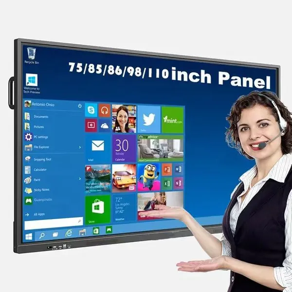 75-inch Teaching All-in-one Machine, Intelligent Query Terminal, Multimedia Tour Guide All-in-one Machine, Smart Education All-in-one Machine