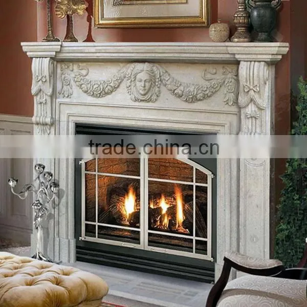 Top Design Stone Fireplace For Indoor photo-2