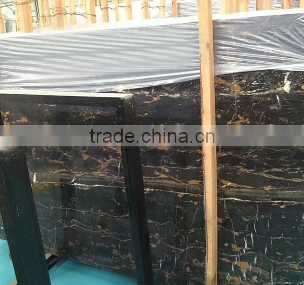 Cheap Supply Polished Black Portoro Marble Slab photo-6