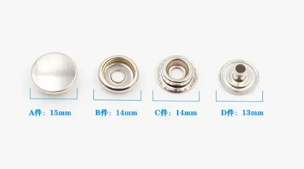 Custom Logo Personalized High Quality Metal Press Snap Fastener Snap Buttons for Clothing Garments Jacket
