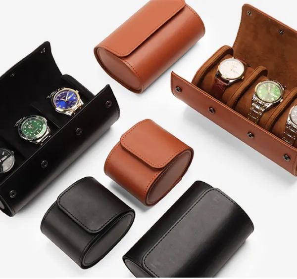 Outer PU Leather Inner Velvet Quality and Fashion Watch Bag With Different Styles