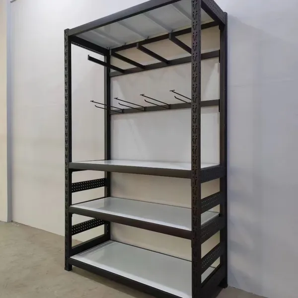 Light Duty Cargo Steel Plates Shelves Rack Household Cloth Display Shelf photo-2
