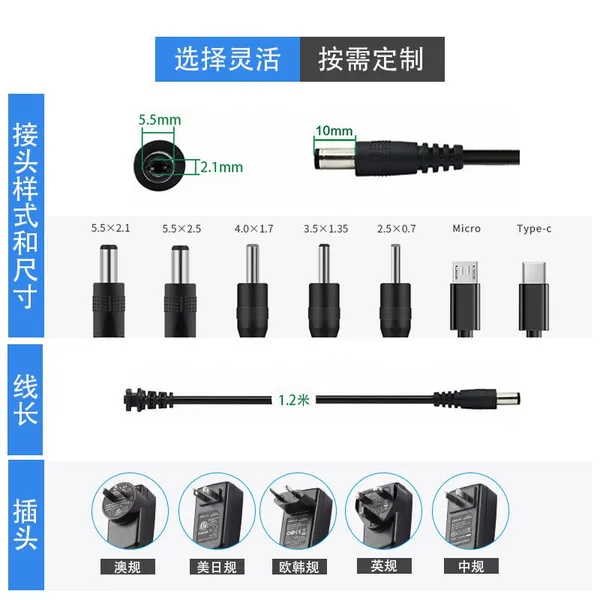 KC Plug 12V Power Adapter, KC,KCC, ROHS Certified, Charger, 2A, 3A DC KR Plug Power Cord photo-4