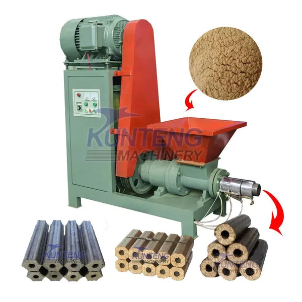 Máquina para fazer briquetes de biomassa de casca de arroz de folhas, extrusor de parafuso de barra de serragem de madeira compacta, máquina de prensa EPC