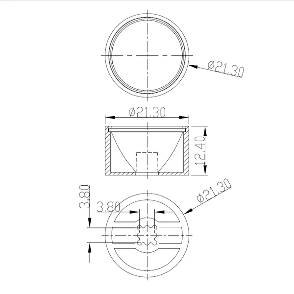 Led Flashlight With a Diameter of 21 and an Angle of 5 Degrees, Headache, Car Light, Hand-held Lamp With Led Lens photo-3