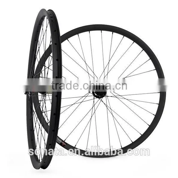 Wholesale Bicycle Part Disc Brake 26 Inch 22mm Clincher Mountain Bike Carbon Wheelset MTB Carbon Wheels photo-2