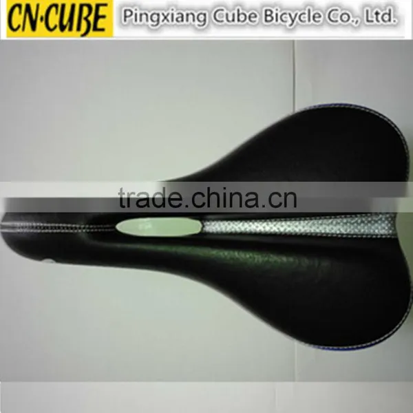 Black Comfortable Leather MTB Bike Seat Cool Bicycle Saddle photo-2