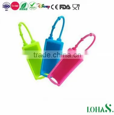 Customized Logo Silicone Coloring Hand Sanitizer Pocket Holder photo-2