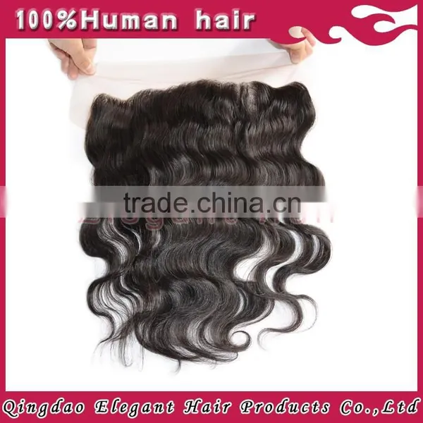 Qingdao Hot Hair Product Body Wave Indian Remy Hair Comfortable Swiss Lace Frontal Closure photo-5