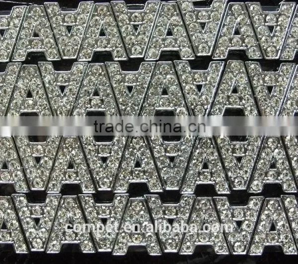 10mm Gold Rhinestone Letters Wholesale Diamond DIY Letter photo-6