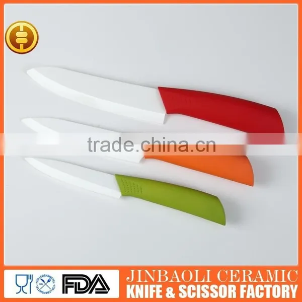 3pcs Ceramic Kitchen Gadget Knife Set With Acrylic Block photo-3